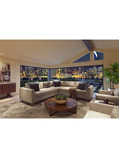 Modern Sofa 3 Seaters Leather sofa living room furniture