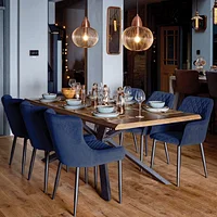 wooden conference table