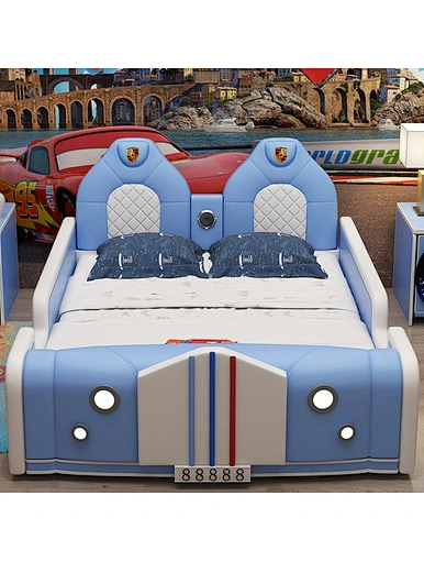 Child car leather bed