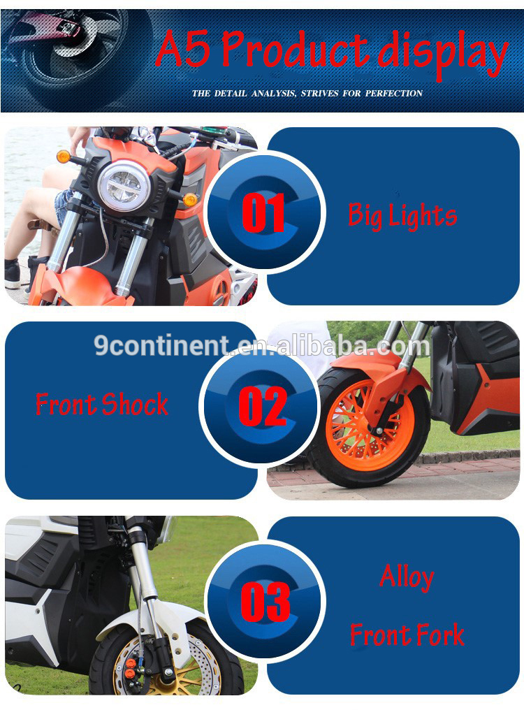 200kg loading electric adult motor scooter 2000W