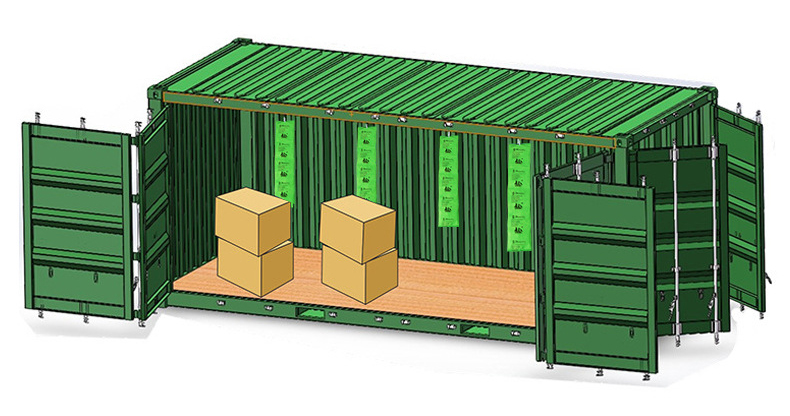 How many Container desiccant 1000g should be placed in the container