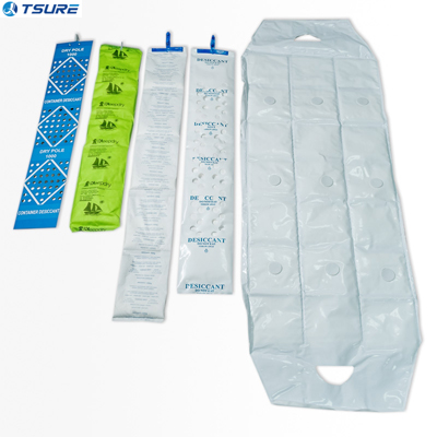 What is the recommended use of desiccant for shipping containers?