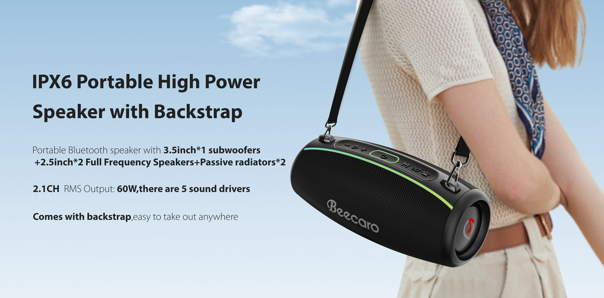 outdoor speakers bluetooth with hands-free call