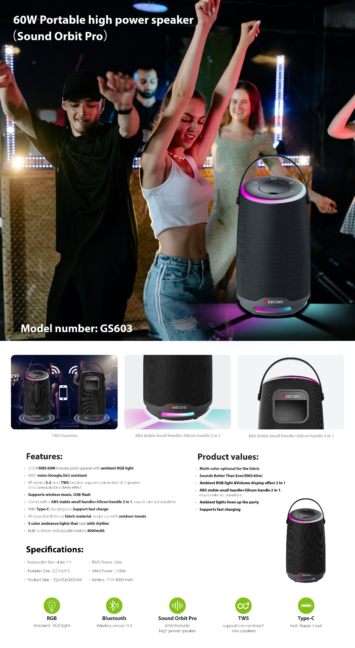 Weatherproof Bluetooth Speaker