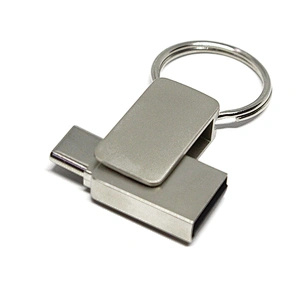 Metal Swivel Type-C 3.0/3.1 Key Chain USB Flash Drive