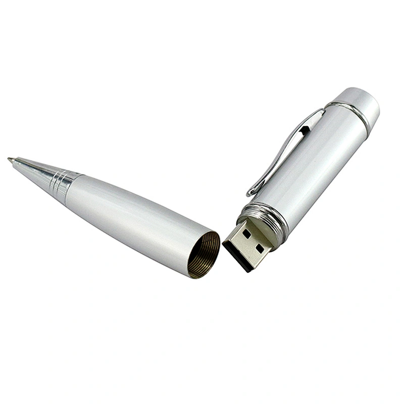 Metal Pen Shape Promotional Gift USB Flash Drive for Writing