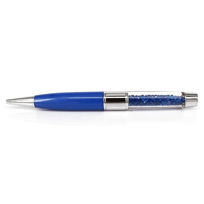 Crystal Ball Pen Promotional Gift USB Flash Drive with Logo