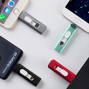 Four Color 4 in 1 Portable USB Flash Drive for Android Ios