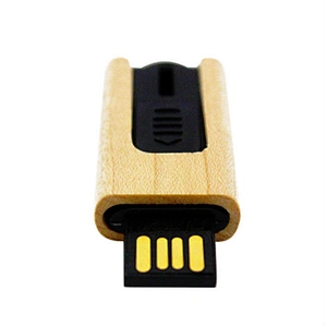 Wooden Stretch Hanging Rope Portable USB Flash Drive With Logo