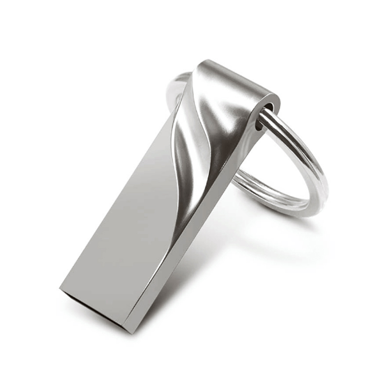 Real Capacity Customized Logo Metal Key Ring USB Disk