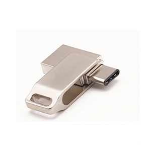 Promotional Custom Logo Metal Swivel USB 3.0 OTG Pen Drive