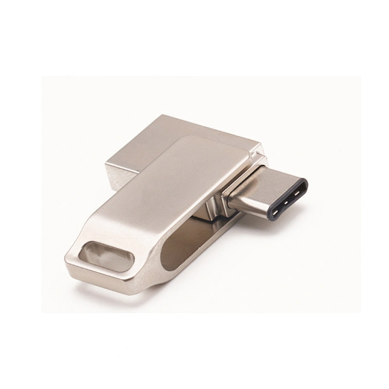 Promotional Custom Logo Metal Swivel USB 3.0 OTG Pen Drive