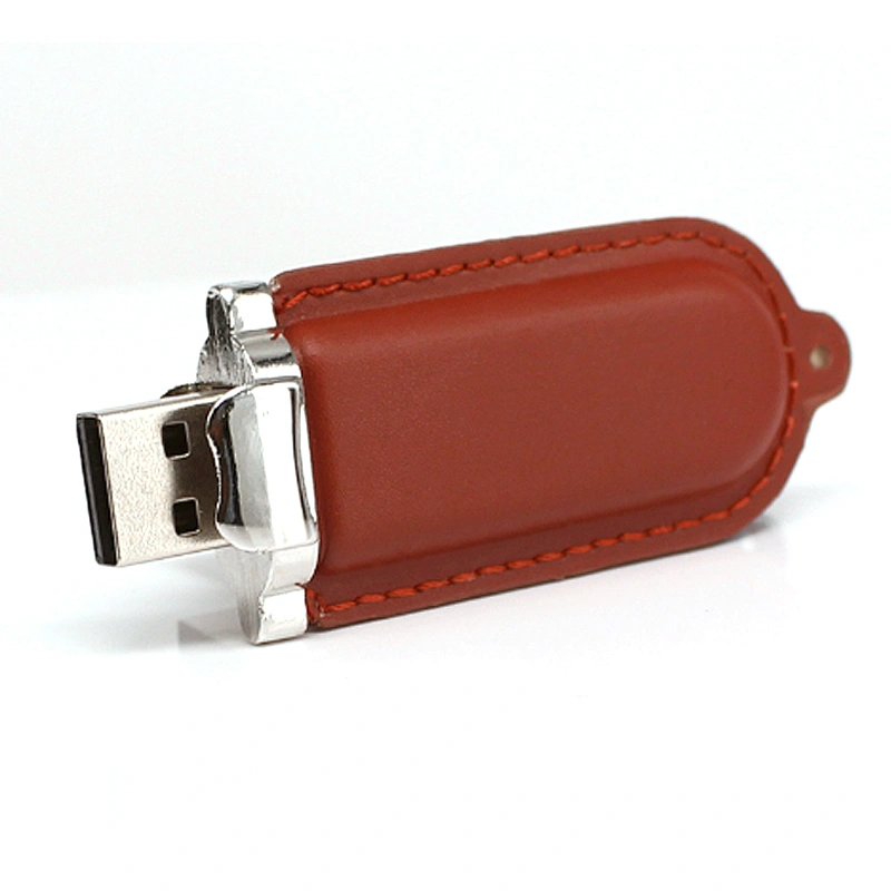 Leather PU Business Style Promotional Gift USB 2.0 Flash Drive