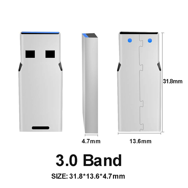 Multi Capacity USB 3.0 Band Memory Chips DIY Pen Drive