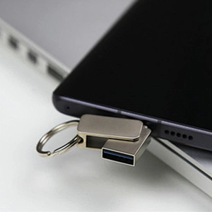 Metal Swivel Type-C 3.0/3.1 Key Chain USB Flash Drive