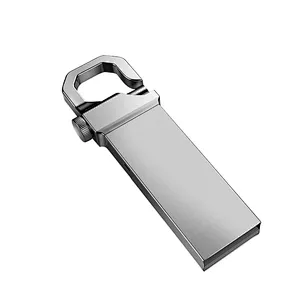 Metal Buckle Hanging Bag Portable USB Flash Drive with Logo