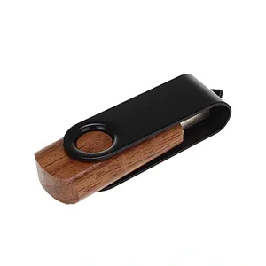 Creative Advertising Gift Wood Custom Logo USB Flash Drive