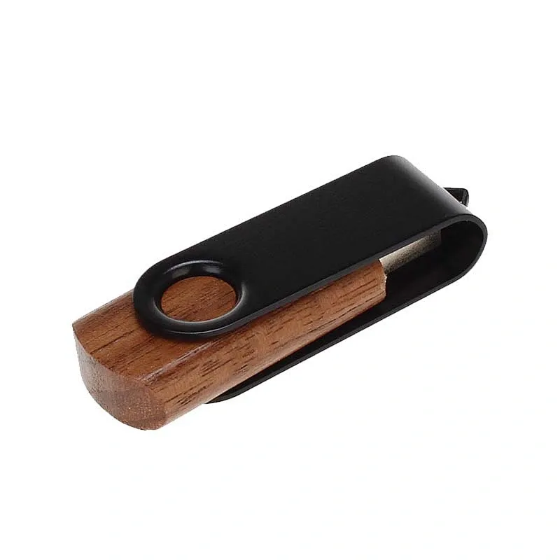 Creative Advertising Gift Wood Custom Logo USB Flash Drive