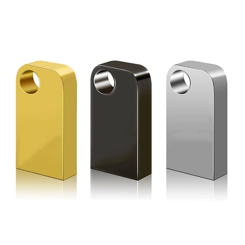 Printing Logo Gift Mini Metal Strap Chain USB Flash Drive