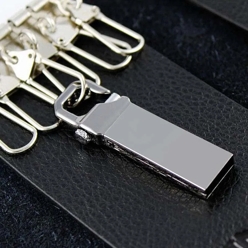 Metal Buckle Hanging Bag Portable USB Flash Drive with Logo