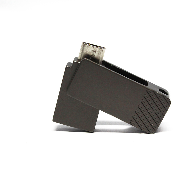Black Rotary Mini Portable Factory OTG Metal USB Pen Drive USB Flash Drive USB Stick USB Disk
