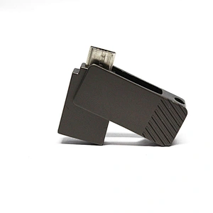 Black Rotary Mini Portable Factory OTG Metal USB Pen Drive USB Flash Drive USB Stick USB Disk