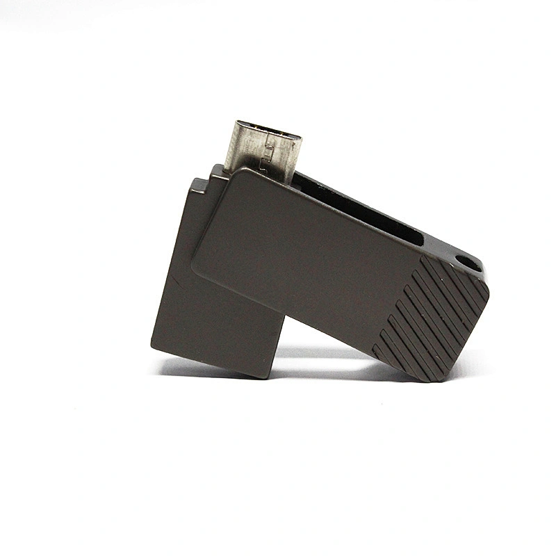 Black Rotary Mini Portable Factory OTG Metal USB Pen Drive USB Flash Drive USB Stick USB Disk