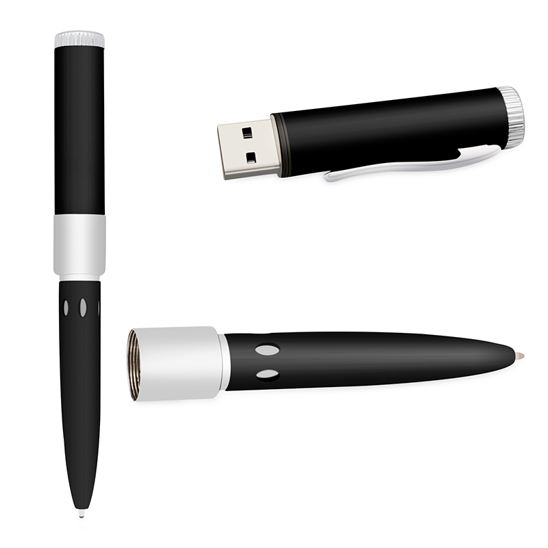 Four Color Ball Pen USB Flash Drive with Laser Logo