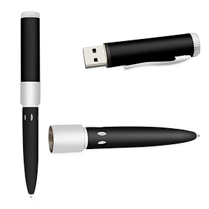 Four Color Ball Pen USB Flash Drive with Laser Logo