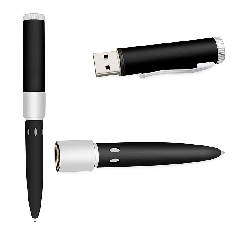 Four Color Ball Pen USB Flash Drive with Laser Logo