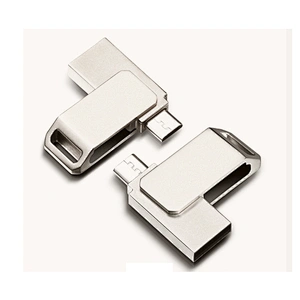 Promotional Custom Logo Metal Swivel USB 3.0 OTG Pen Drive