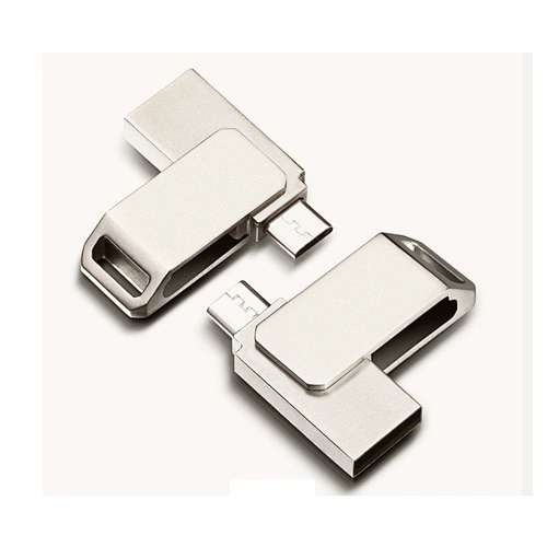 Promotional Custom Logo Metal Swivel USB 3.0 OTG Pen Drive