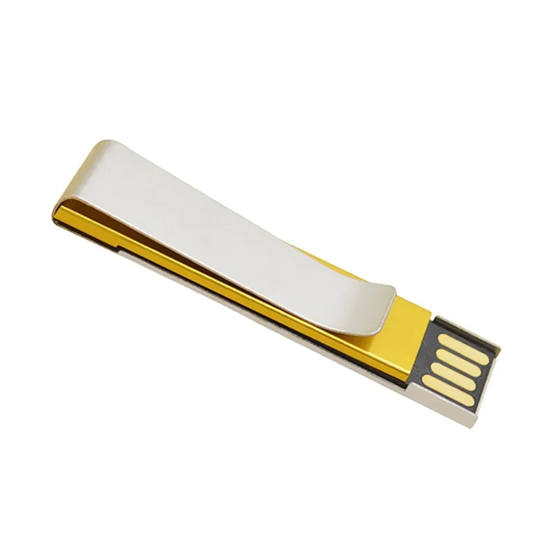 Private Design Portable Clip Metal USB 2.0 Pen Drive