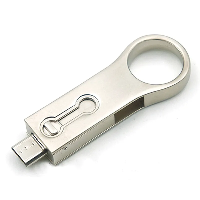 2 in 1 Promotional Metal USB 2.0 3.0 Pen Drive