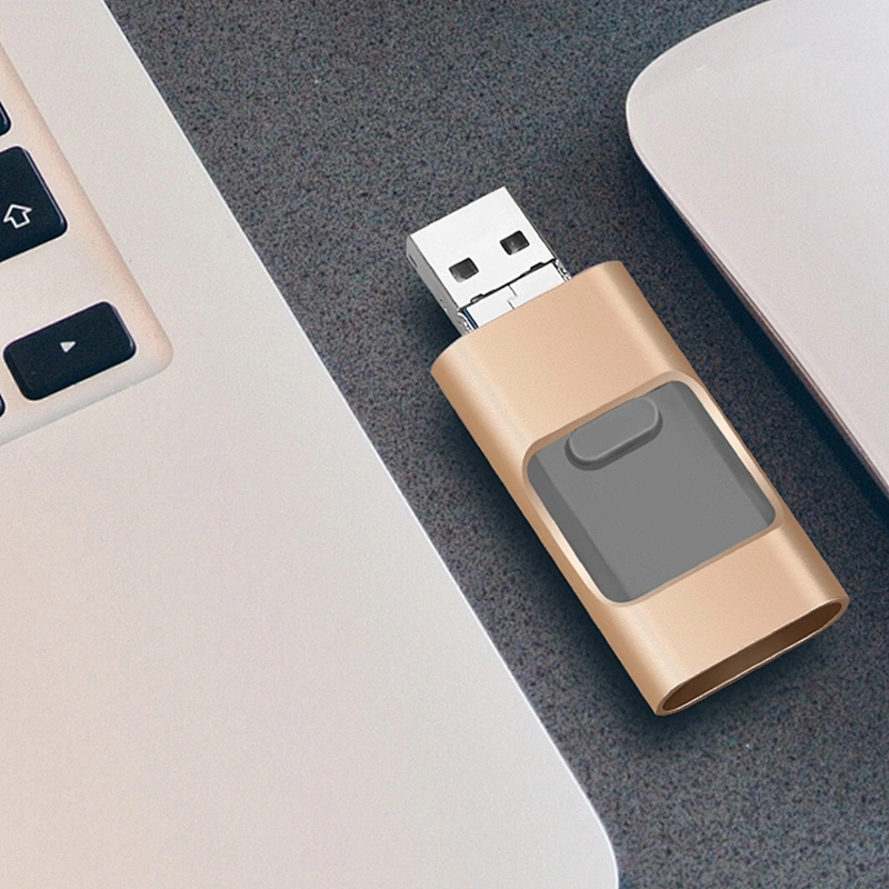 3 in 1 Push and Pull USB 3.0 Flash Drive for Ios