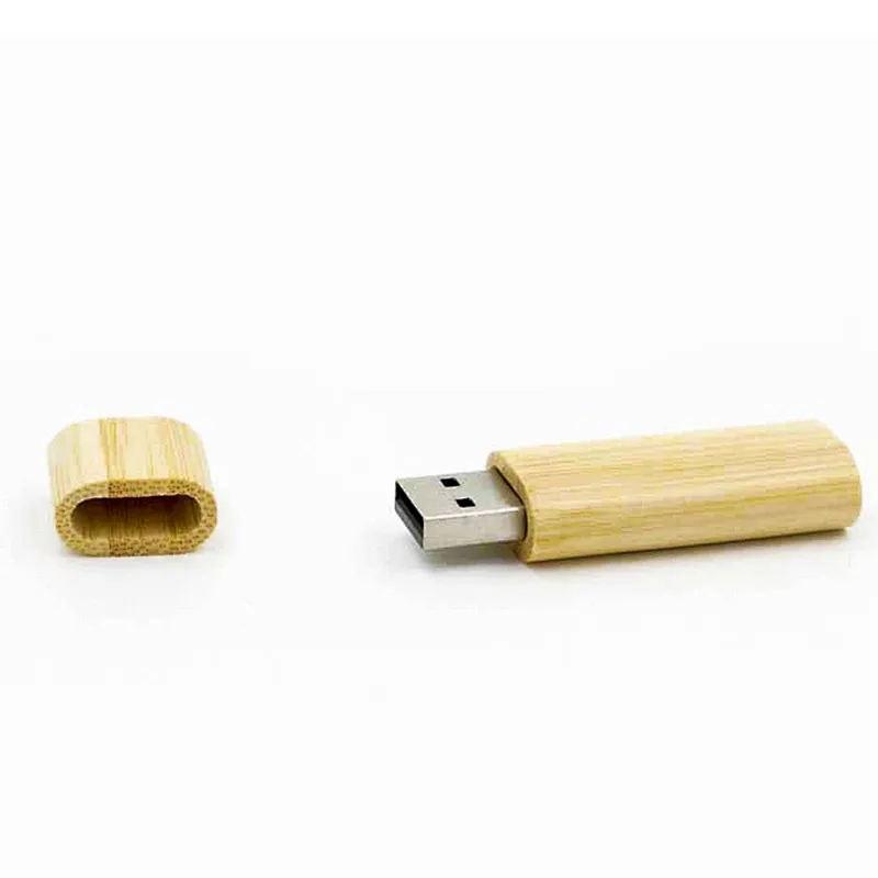 Promotional Gift Smooth Wood Portable USB Flash Drive