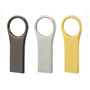 Round Shape Metal Housing USB 2.0 Pen Drive
