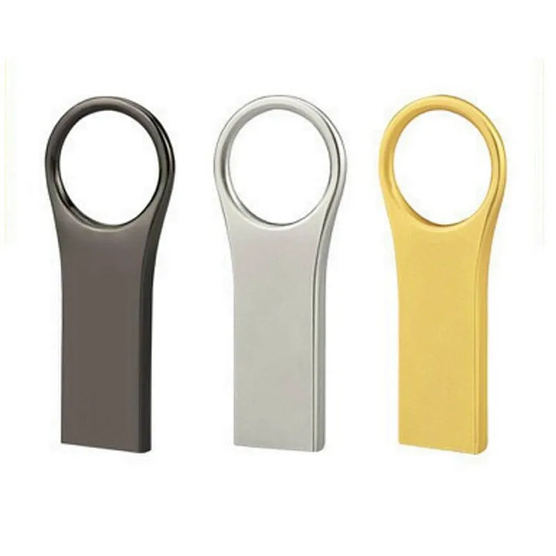 Round Shape Metal Housing USB 2.0 Pen Drive