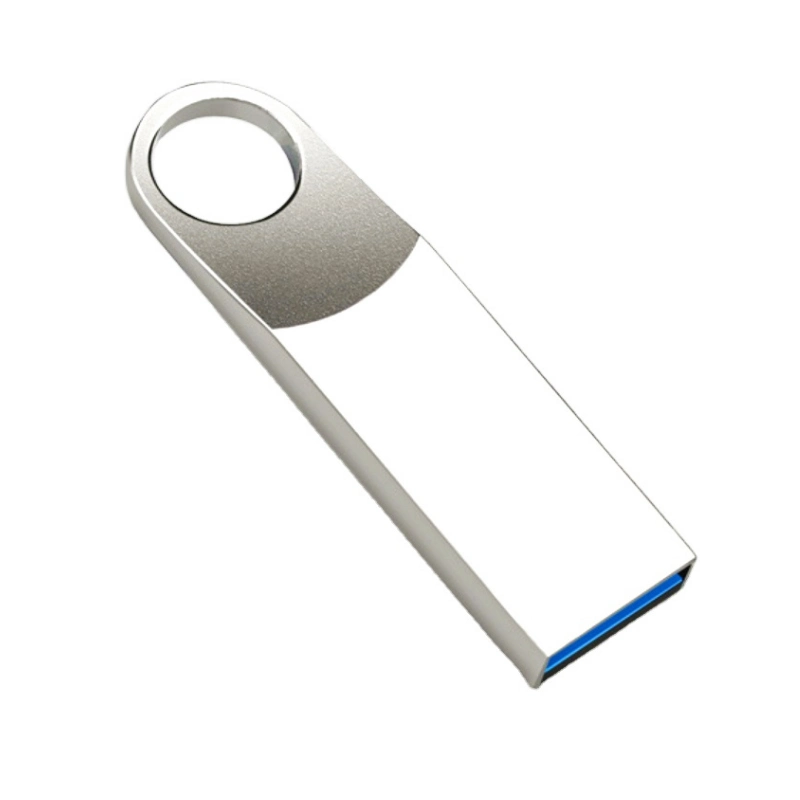 Metal Silvery Laser Logo USB 2.0 3.0 Pen Drive