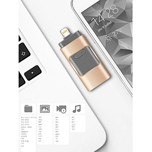 3 in 1 Push and Pull USB 3.0 Flash Drive for Ios