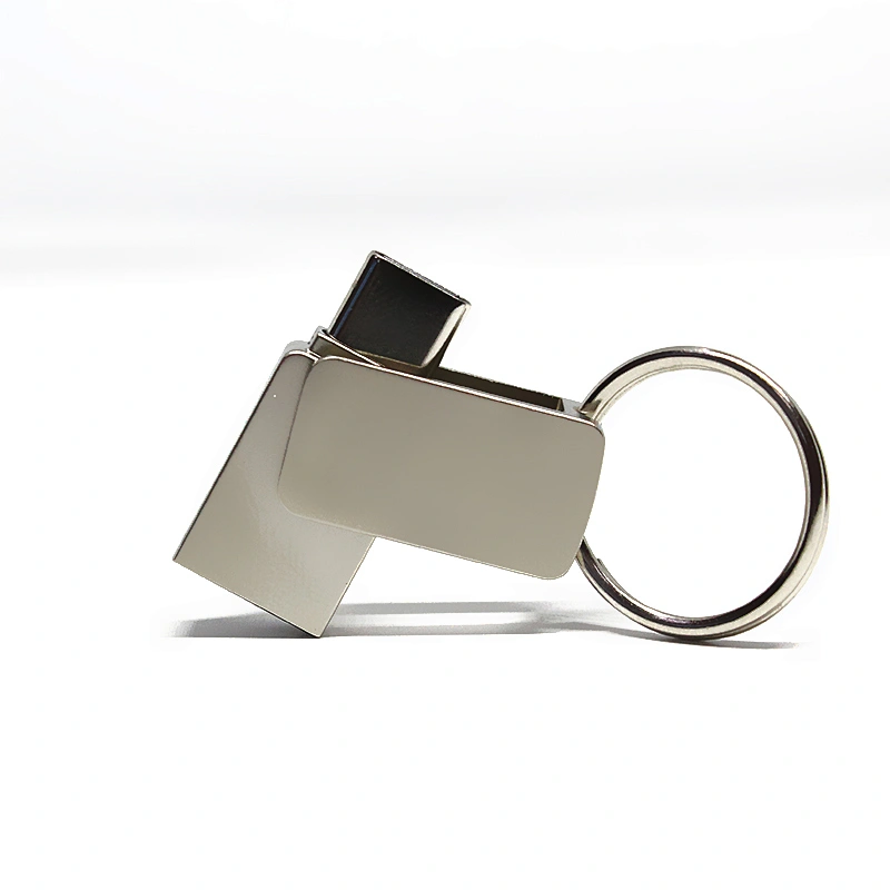 Metal Swivel Type-C 3.0/3.1 Key Chain USB Flash Drive
