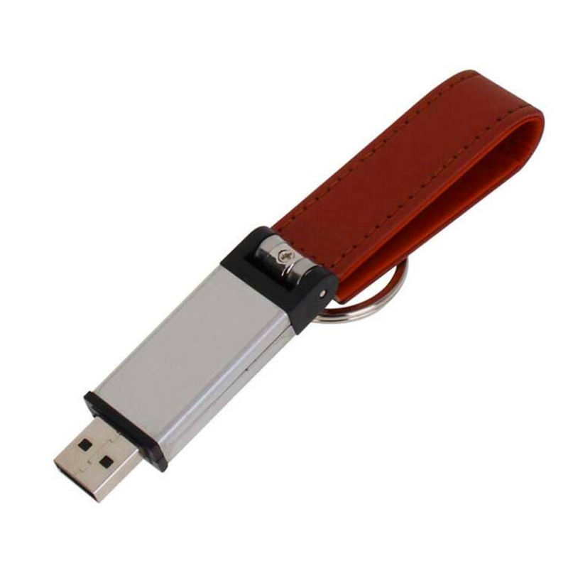 Engrave Logo PU Leather USB Stick USB Flash Drive USB Disk with Your Logo