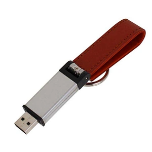 Engrave Logo PU Leather USB Stick USB Flash Drive USB Disk with Your Logo