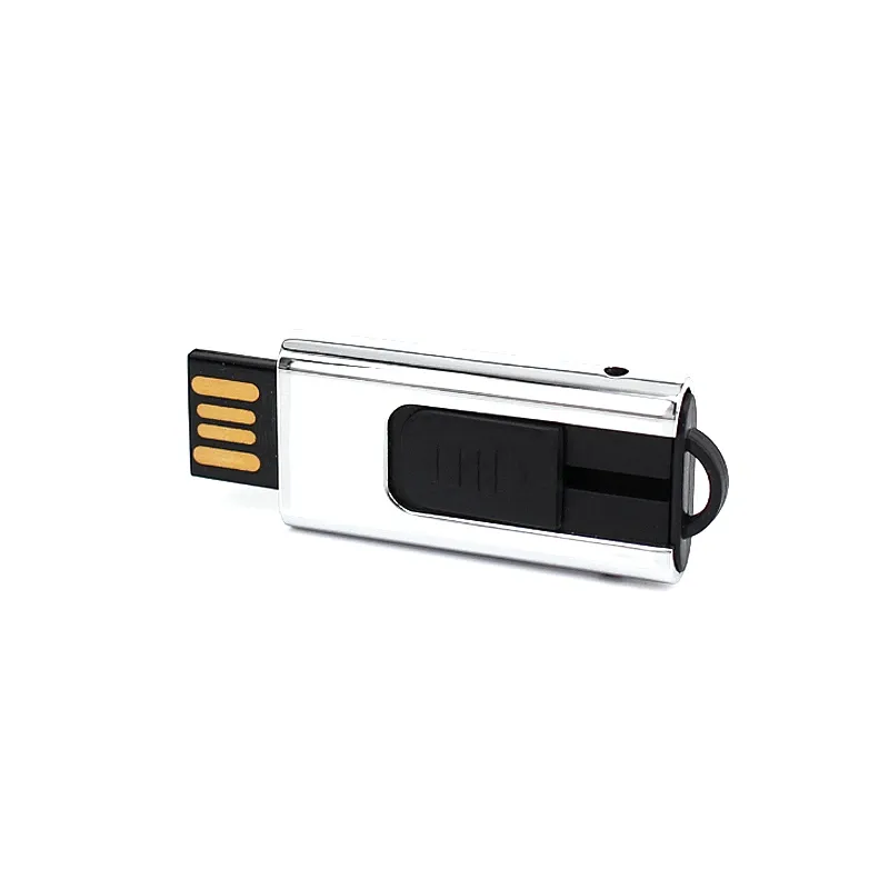 New Style Push and Pull Metal USB Flash Drive with Logo