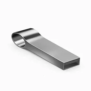 Key Chain Metal Silvery Hanging USB 2.0 3.0 Pen Drive