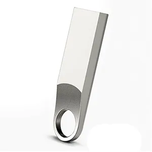 Metal Silvery Laser Logo USB 2.0 3.0 Pen Drive