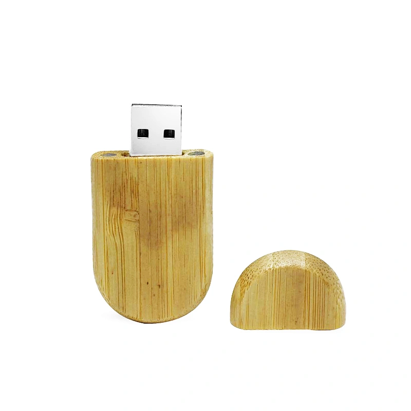 Magnet Walnut Wooden Screen Printing Logo USB 2.0 Pen Drive