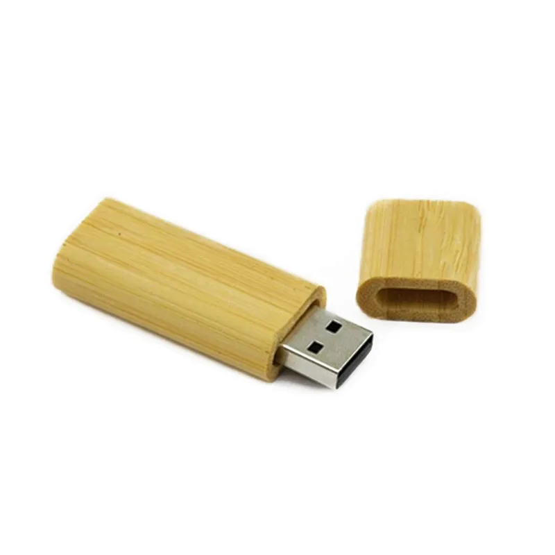 Promotional Gift Smooth Wood Portable USB Flash Drive