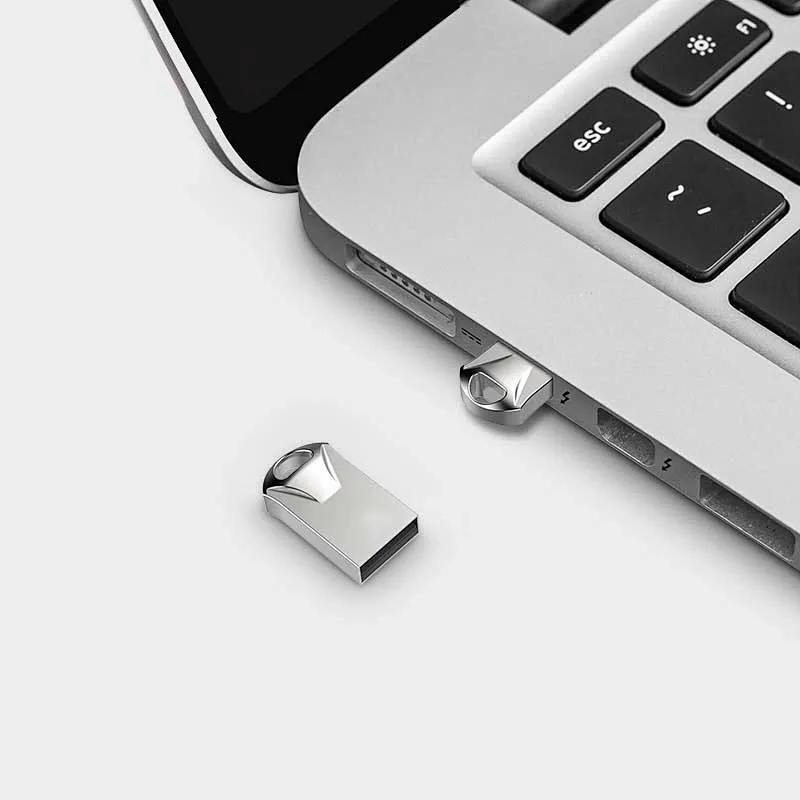 Logo Customized Mini Portable Metal USB 2.0 Pen Drive