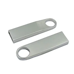 Metal Silvery Laser Logo USB 2.0 3.0 Pen Drive